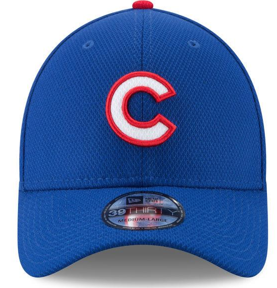 Chicago Cubs New Era Royal 2017 Spring Training Diamond Era 39THIRTY Flex Hat for Men product image 2, provided for visual