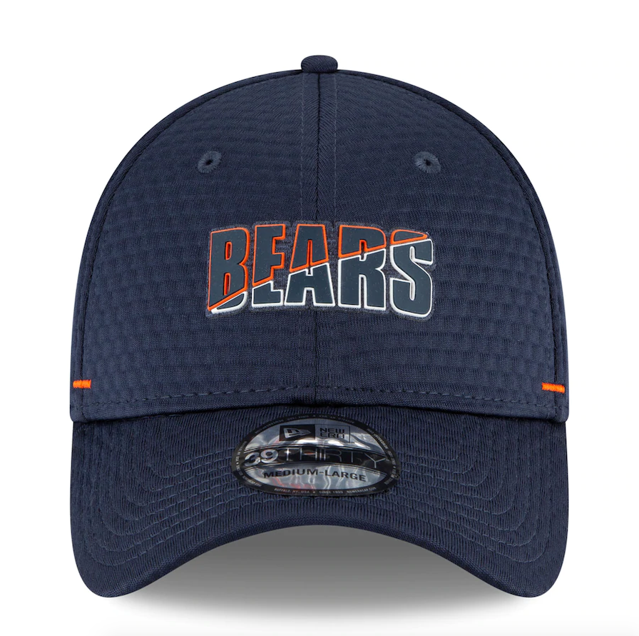 Chicago Bears New Era 2020 NFL Summer Sideline Official Alternate "B" Logo 39THIRTY Flex Hat - Navy product image 2,