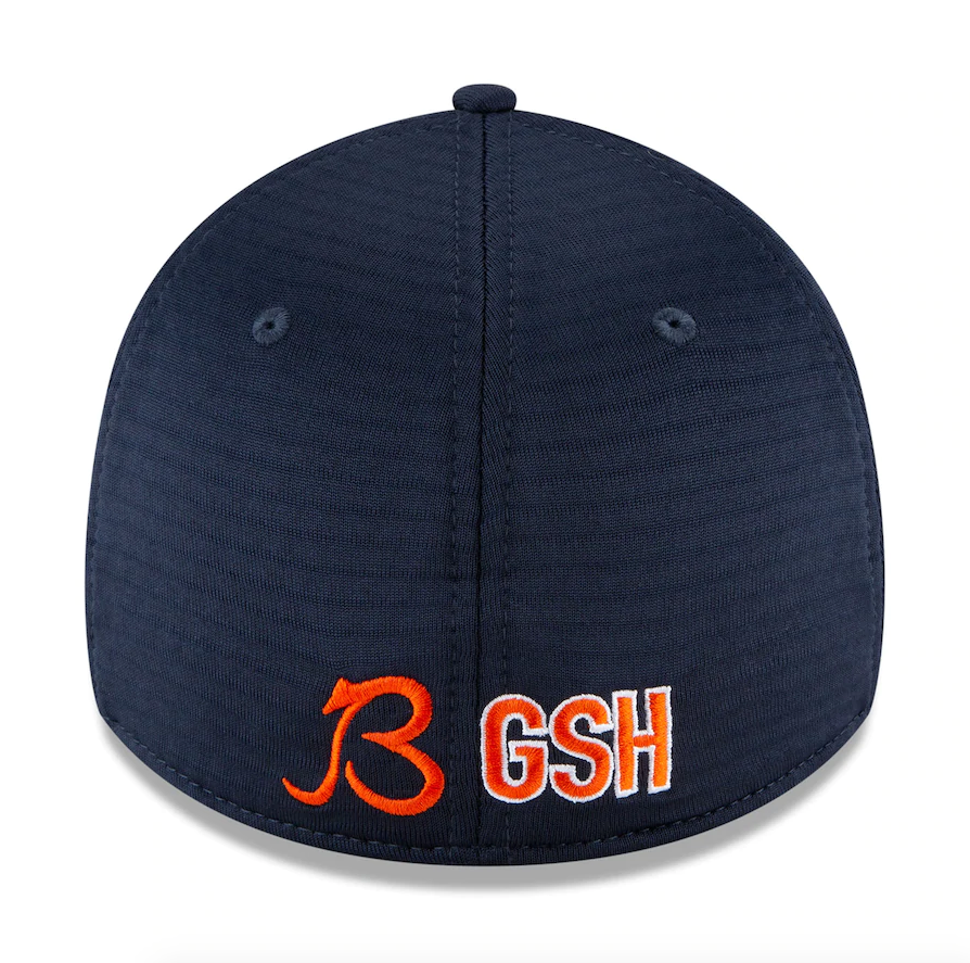 Chicago Bears New Era 2020 NFL Summer Sideline Official Alternate "B" Logo 39THIRTY Flex Hat - Navy product image 4,