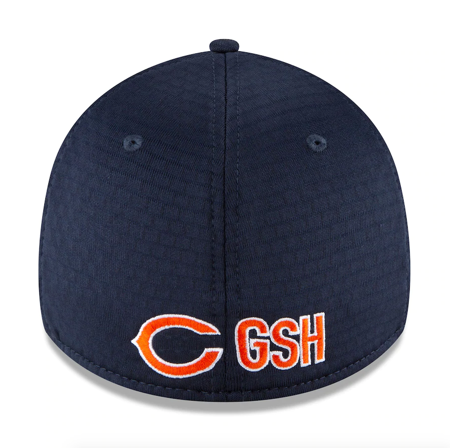 Chicago Bears New Era 2020 NFL Summer Sideline Official 39THIRTY Flex Hat - Navy product image 4, provided for visual