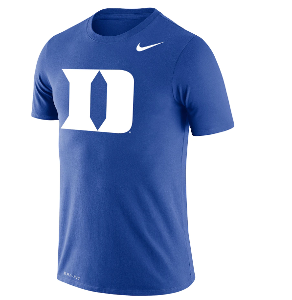 Duke Blue Devils Nike Legend Primary Logo Dri-Fit Cotton Performance T-Shirt product image 2, provided for visual reference