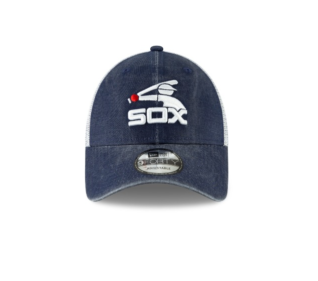 Chicago White Sox Cooperstown Collection Batterman New Era Trucker 9FORTY Adjustable Snapback Hat product image 2, provided