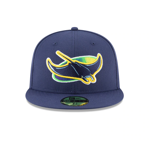 Tampa Bay Rays New Era Navy Game Authentic Collection Alternate On-Field 59FIFTY Fitted Hat for Men product image 2,