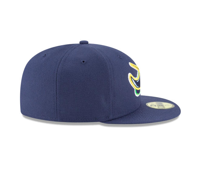 Tampa Bay Rays New Era Navy Game Authentic Collection Alternate On-Field 59FIFTY Fitted Hat for Men product image 5,
