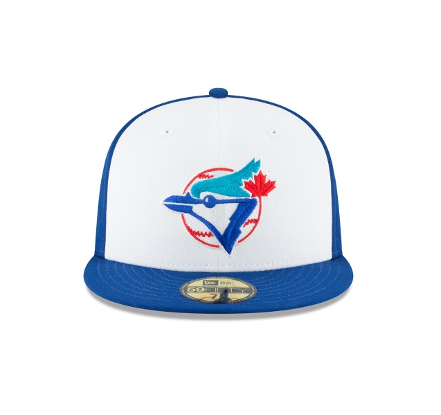 Toronto Blue Jays Cooperstown Collection White/Royal 59Fifty Fitted Hat for Men product image 2, provided for visual
