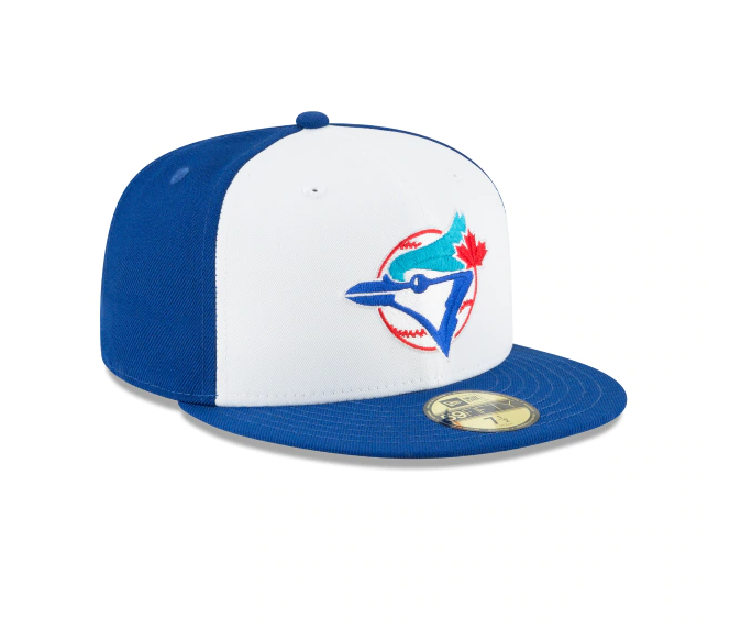 Toronto Blue Jays Cooperstown Collection White/Royal 59Fifty Fitted Hat for Men product image 3, provided for visual