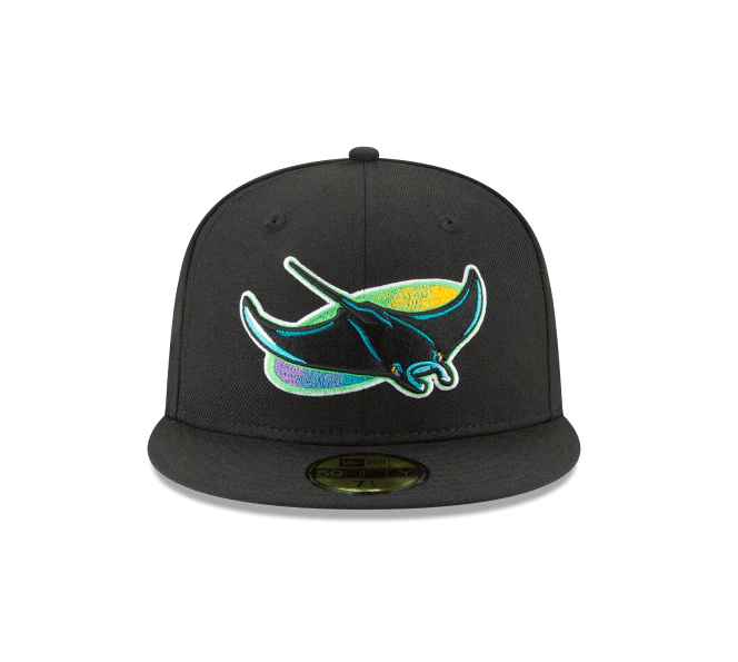 Tampa Bay Devil Rays 1998 Cooperstown Collection Black 59Fifty Fitted Hat for Men product image 2, provided for visual