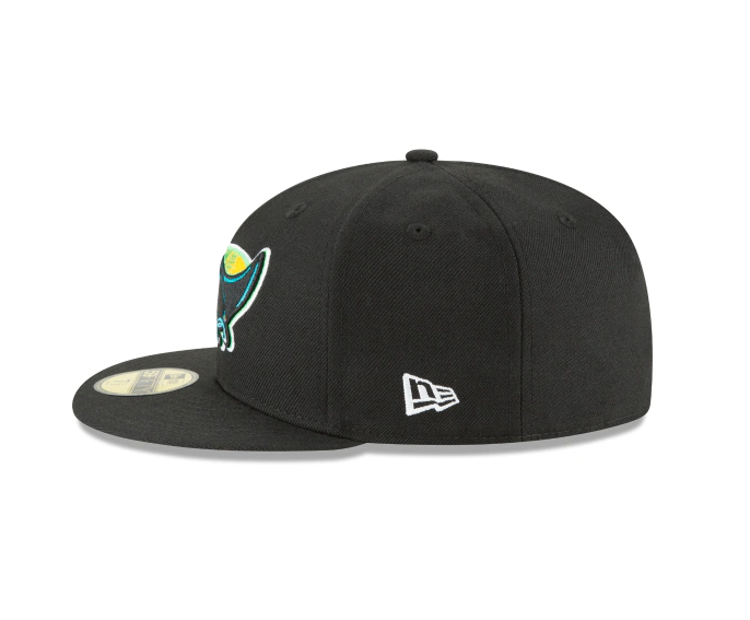 Tampa Bay Devil Rays 1998 Cooperstown Collection Black 59Fifty Fitted Hat for Men product image 4, provided for visual