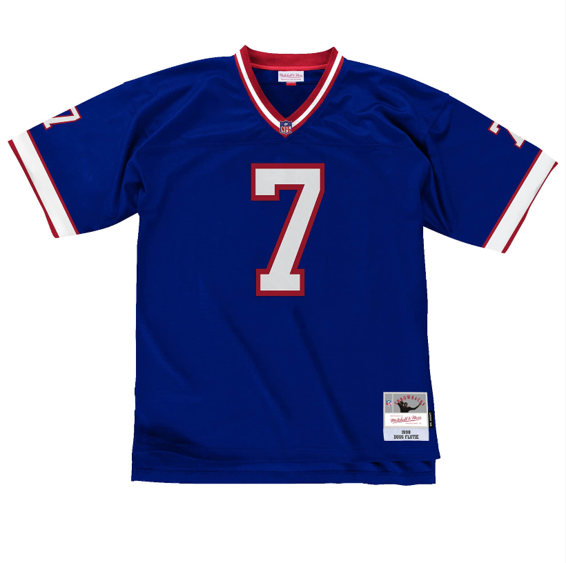 Mens Buffalo Bills Doug Flutie Mitchell & Ness Royal Blue Retired Player Vintage Replica Jersey product image 2, provided