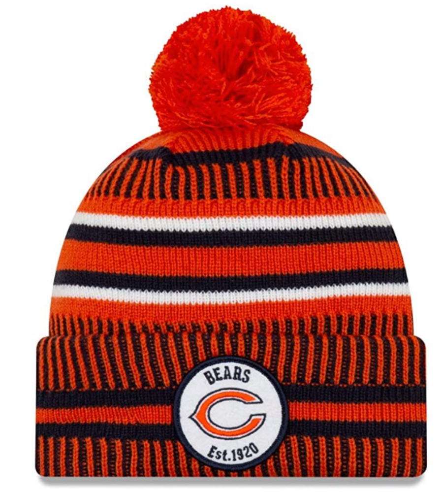 Chicago Bears New Era Navy/Orange 2019 NFL Sideline Home Official Logo Sport Knit Hat for Men product image 1, provided for