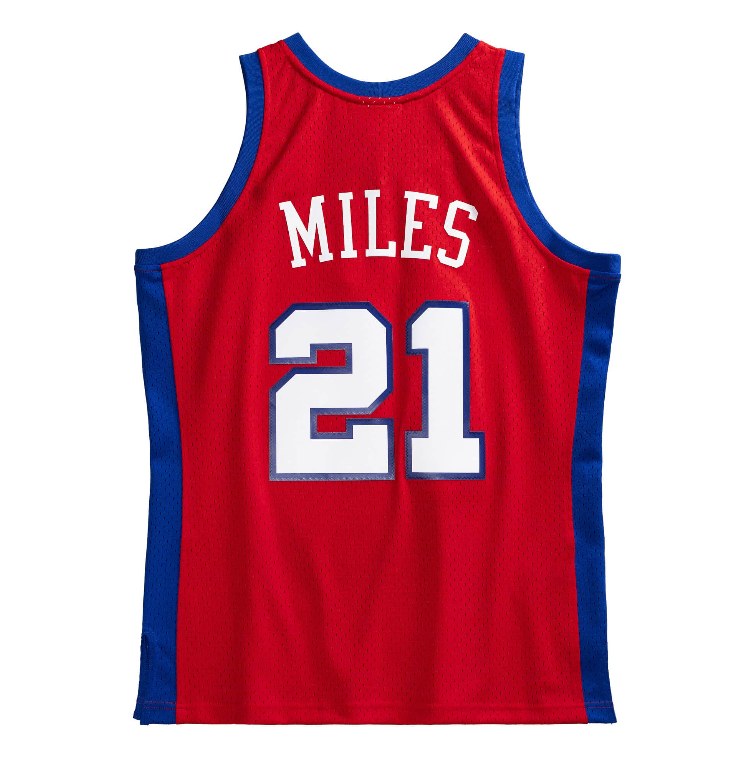 Men’s Darius Miles Los Angeles Clippers 2000-2001 Red Swingman Replica Jersey By Mitchell & Ness product image 2, provided