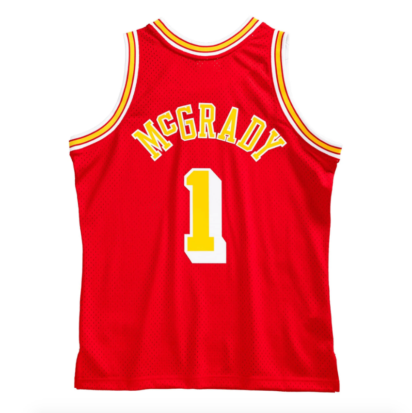Men’s Tracy McGrady Houston Rockets 2004-05 Red Swingman Replica Jersey By Mitchell & Ness product image 2, provided for