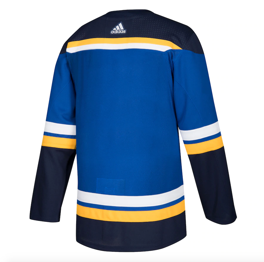 St. Louis Blues adidas Blue Home Authentic Blank Jersey for Men product image 3, provided for visual reference and product