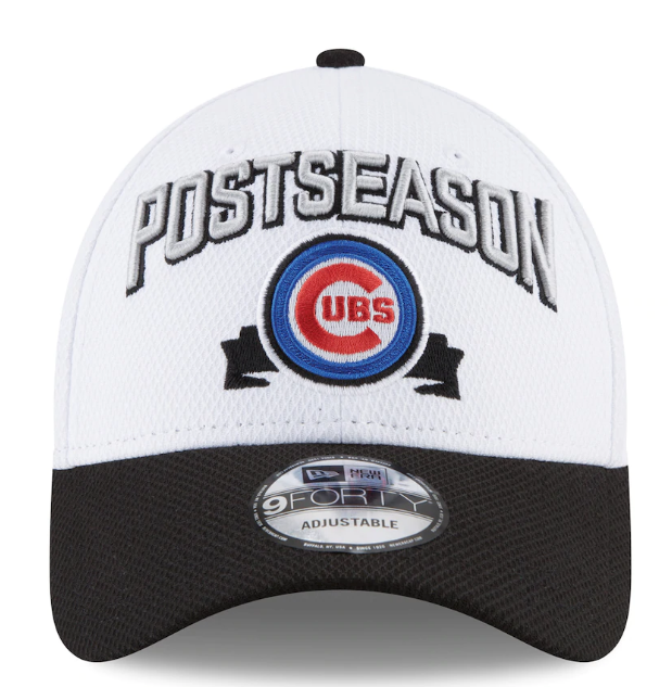 Chicago Cubs New Era White 2016 Division Series Winner Locker Room 9FORTY Adjustable Hat for Men product image 2, provided