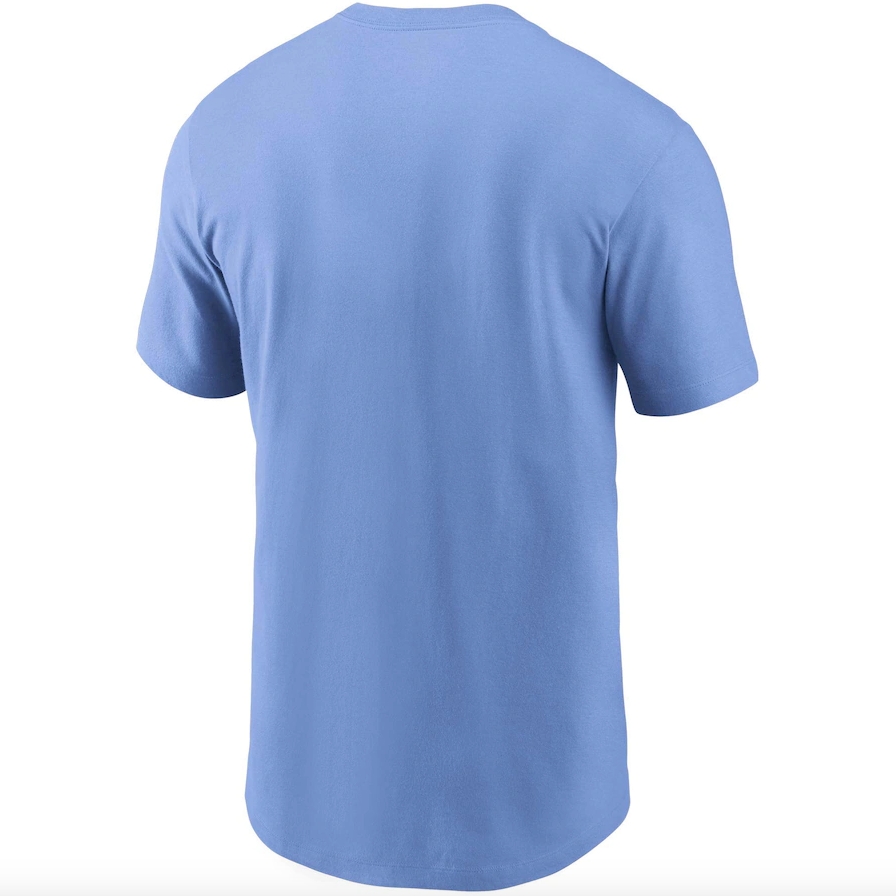 Tampa Bay Rays Nike Light Blue Color Bar T-Shirt for Men product image 3, provided for visual reference and product detail