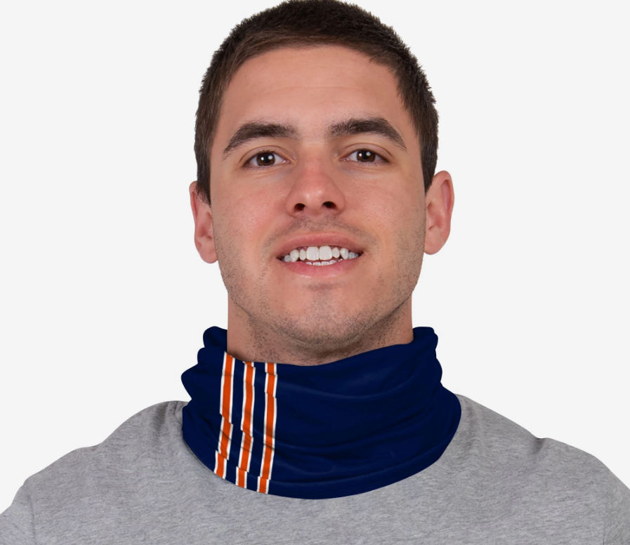 Adult Chicago Bears Sideline FOCO On-Field Gaiter Scarf / Face Mask product image 3, provided for visual reference and