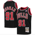 Youth Chicago Bulls Dennis Rodman Mitchell & Ness Black 1997-98 Hardwood Classics Swingman Jersey product image 1, provided