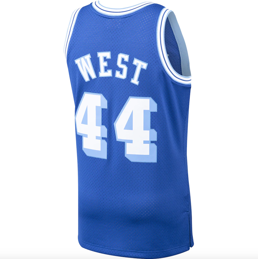 Los Angeles Lakers Jerry West Mitchell & Ness Royal Hardwood Classics 1960-61 Swingman Jersey for Men product image 3,