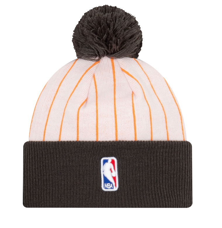 Orlando Magic New Era Brown/Orange 2020/21 City Edition Pom Cuffed Knit Hat for Men product image 2, provided for visual