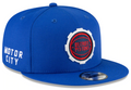 New Era Detroit Pistons Blue/Red 2020/21 City Edition Alternate 9FIFTY Snapback Adjustable Hat for Men product image 1,