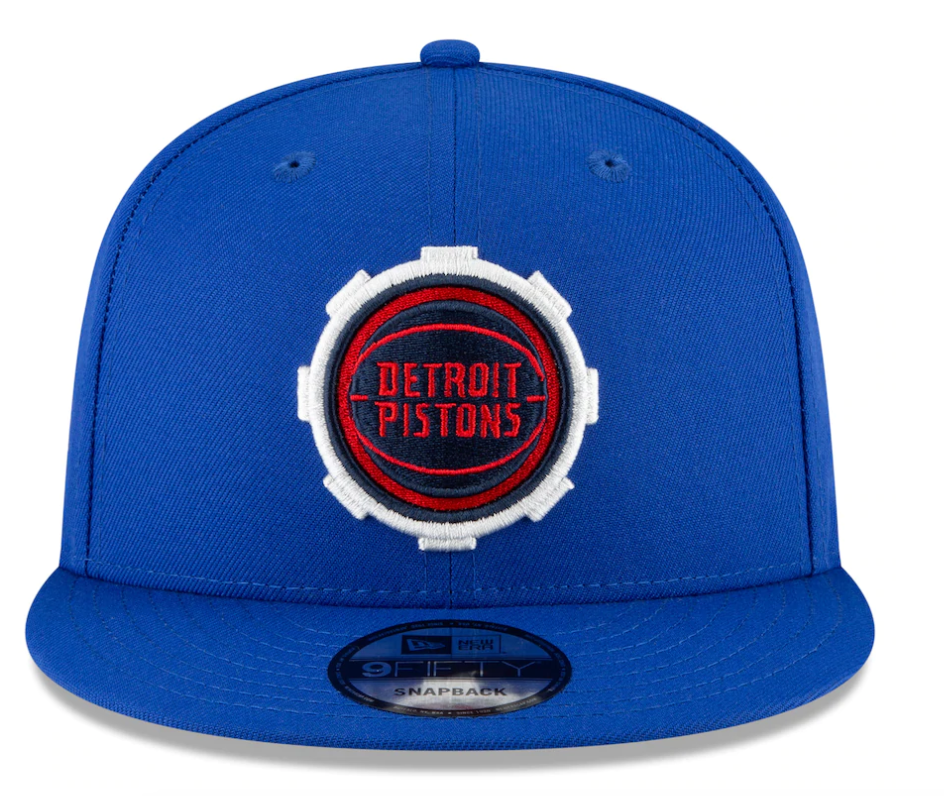 New Era Detroit Pistons Blue/Red 2020/21 City Edition Alternate 9FIFTY Snapback Adjustable Hat for Men product image 2,