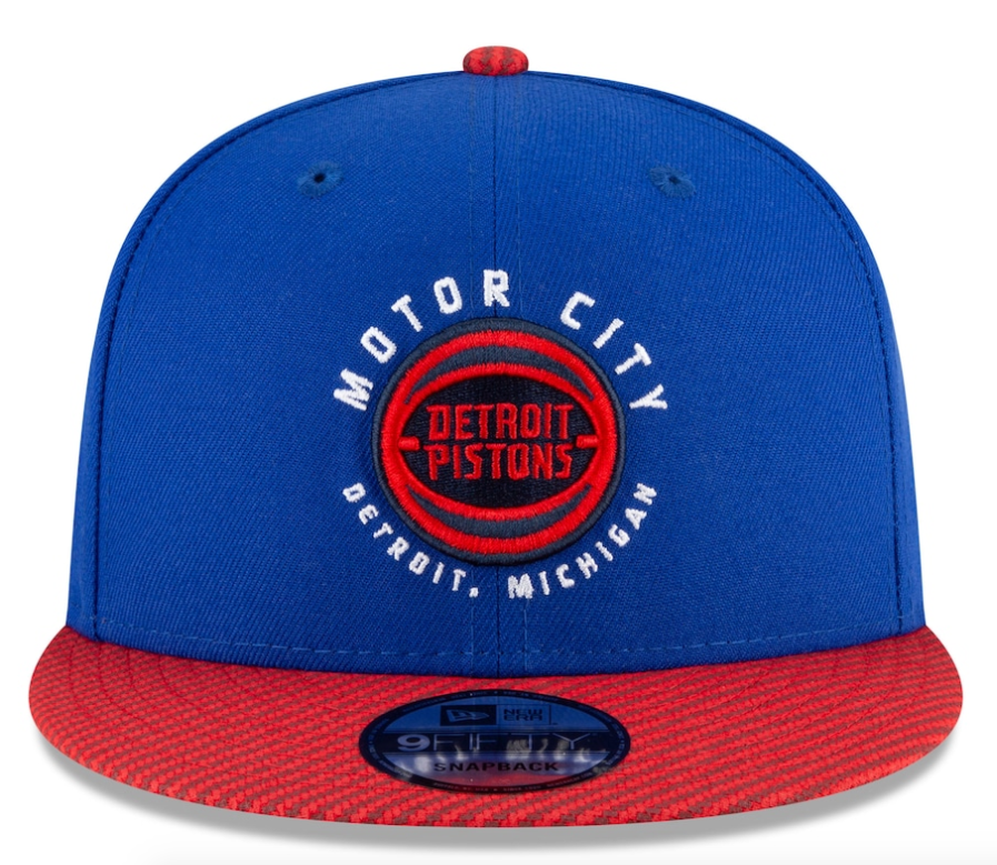 Detroit Pistons New Era Blue/Red 2020/21 City Edition Primary 9FIFTY Snapback Adjustable Hat for Men product image 2,
