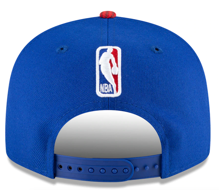 Detroit Pistons New Era Blue/Red 2020/21 City Edition Primary 9FIFTY Snapback Adjustable Hat for Men product image 4,