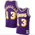Los Angeles Lakers Wilt Chamberlain Mitchell & Ness Purple 1971-72 Hardwood Classics Swingman Player Jersey for Men product