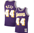 Jerry West Los Angeles Lakers Mitchell & Ness 1971-72 Hardwood Classics Swingman Player Jersey - Purple for Men product