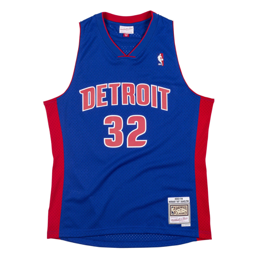 Detroit Pistons Richard "Rip" Hamilton 2003-04 Royal Mitchell & Ness NBA Men Hardwood Classic Swingman Jersey for Men
