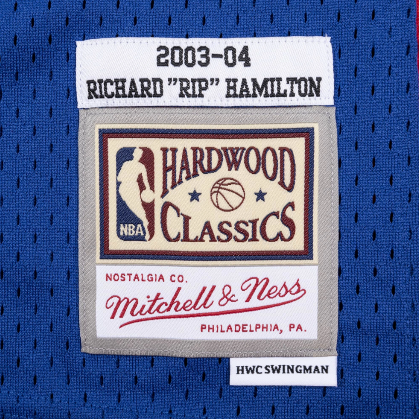 Detroit Pistons Richard "Rip" Hamilton 2003-04 Royal Mitchell & Ness NBA Men Hardwood Classic Swingman Jersey for Men