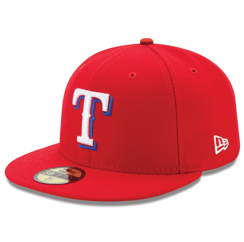 Texas Rangers New Era Red Alternate Authentic Collection On-Field 59FIFTY Fitted Hat for Men product image 1, provided for