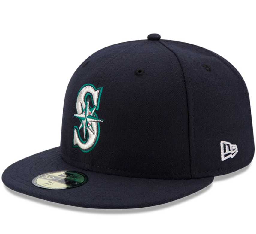 Seattle Mariners New Era Navy Authentic Collection On Field 59FIFTY Fitted Hat for Men product image 1, provided for visual