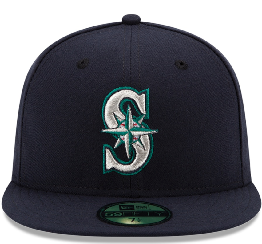 Seattle Mariners New Era Navy Authentic Collection On Field 59FIFTY Fitted Hat for Men product image 2, provided for visual