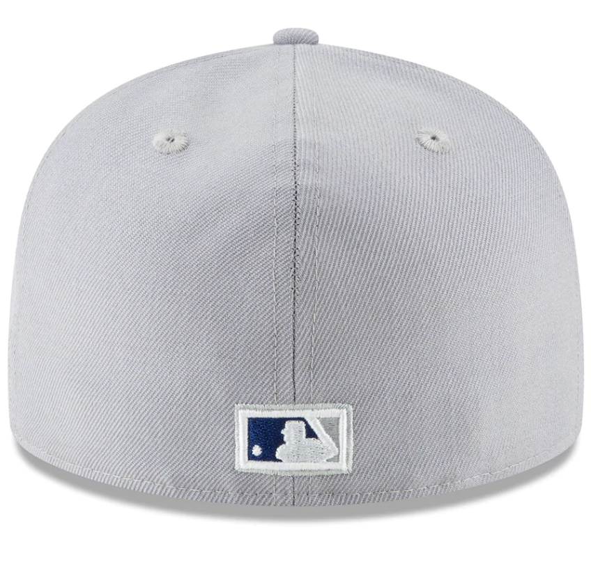 Los Angeles Dodgers New Era Gray Cooperstown Collection Wool 59FIFTY Fitted Hat for Men product image 4, provided for visual