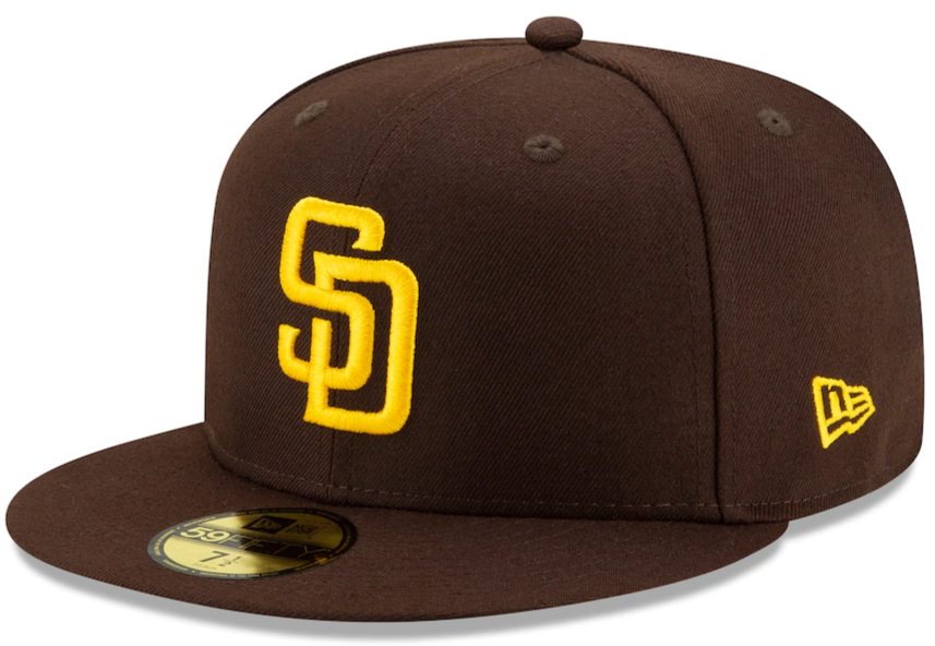 San Diego Padres New Era Brown Authentic Collection On-Field 59FIFTY Fitted Hat for Men product image 1, provided for visual