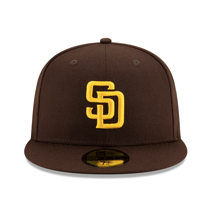 San Diego Padres New Era Brown Authentic Collection On-Field 59FIFTY Fitted Hat for Men product image 2, provided for visual
