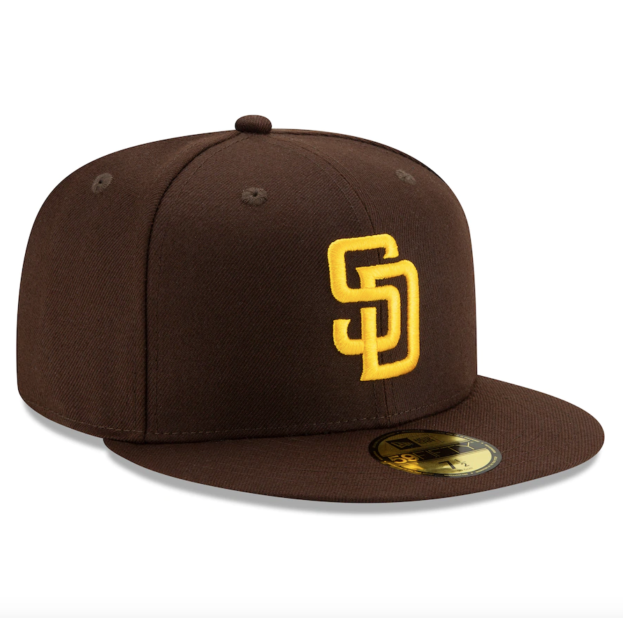 San Diego Padres New Era Brown Authentic Collection On-Field 59FIFTY Fitted Hat for Men product image 3, provided for visual