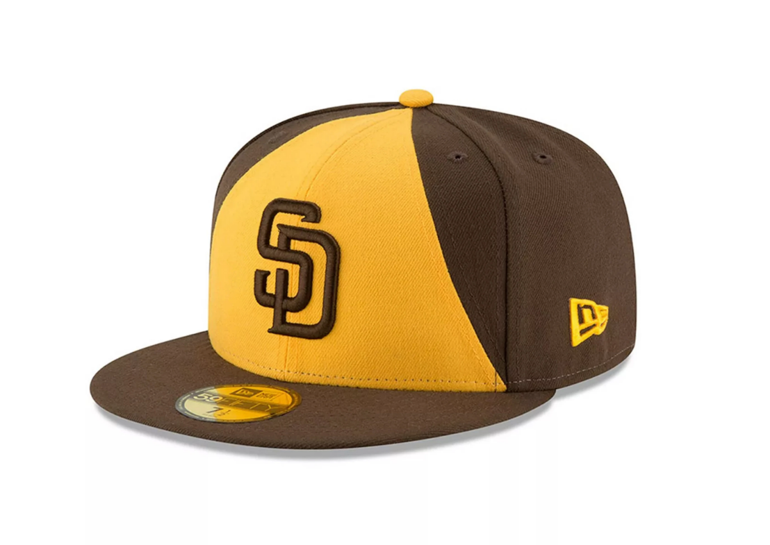 San Diego Padres New Era Brown Alternate 2 Authentic Collection On-Field 59FIFTY Fitted Hat for Men product image 1,