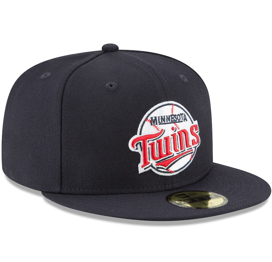Minnesota Twins New Era Navy Cooperstown Collection Wool 59FIFTY Fitted Hat for Men product image 3, provided for visual