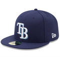 Tampa Bay Rays New Era Navy Game Authentic Collection On-Field 59FIFTY Fitted Hat for Men product image 1, provided for