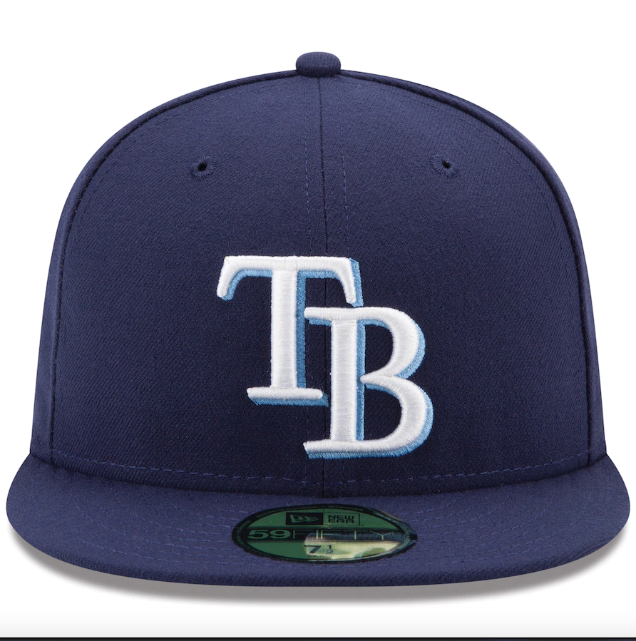 Tampa Bay Rays New Era Navy Game Authentic Collection On-Field 59FIFTY Fitted Hat for Men product image 2, provided for