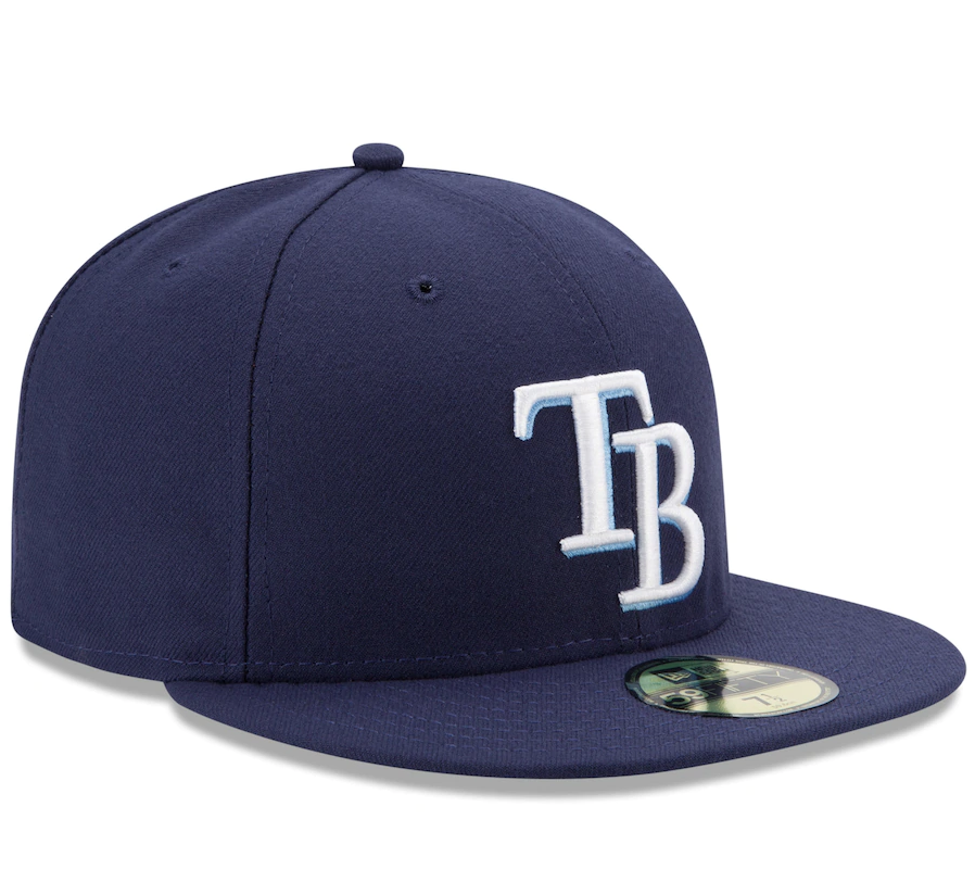 Tampa Bay Rays New Era Navy Game Authentic Collection On-Field 59FIFTY Fitted Hat for Men product image 3, provided for