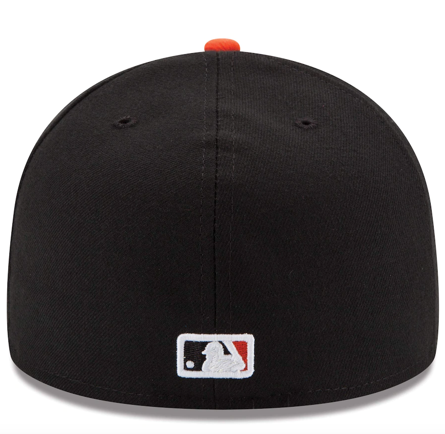 Baltimore Orioles New Era Black/Orange Road Authentic Collection On-Field 59FIFTY Fitted Hat for Men product image 4,