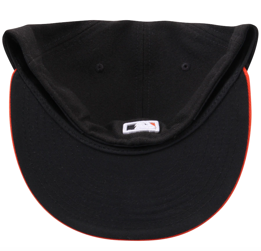 Baltimore Orioles New Era Black/Orange Road Authentic Collection On-Field 59FIFTY Fitted Hat for Men product image 5,
