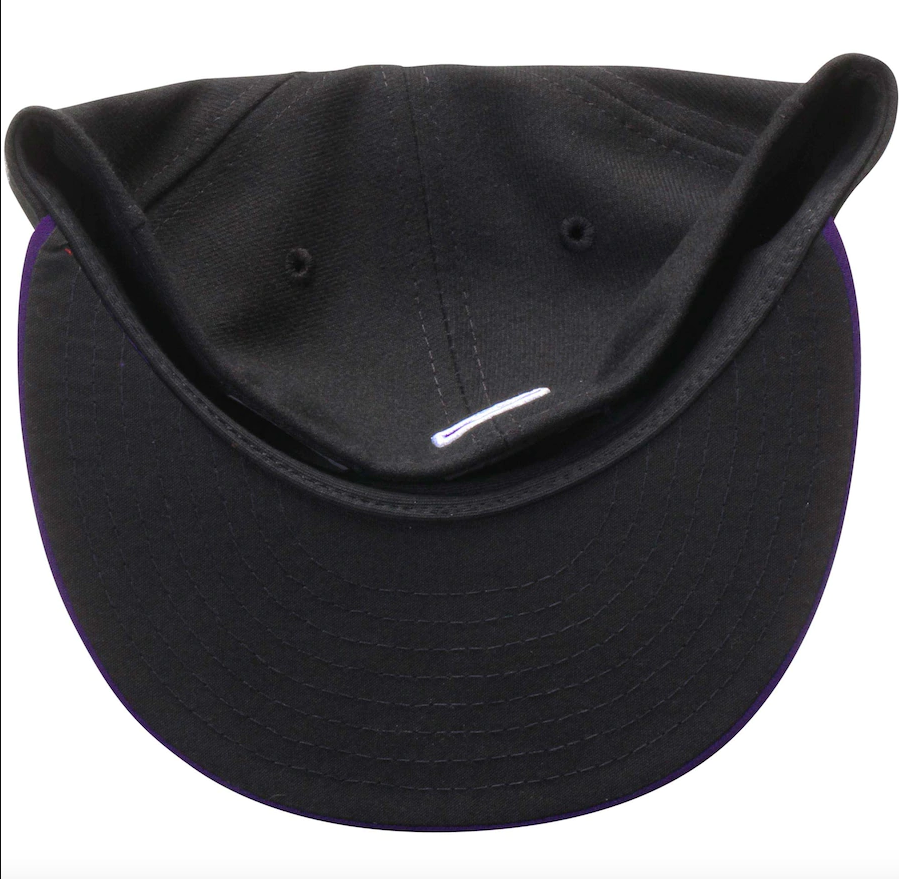 Colorado Rockies New Era Black/Purple Authentic Collection On Field 59FIFTY Hat for Men product image 5, provided for visual