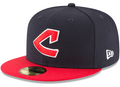 Cleveland Guardians New Era Navy Cooperstown Collection Wool 59FIFTY Fitted Hat for Men product image 1, provided for visual