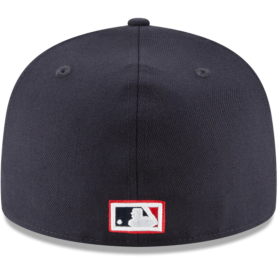 Cleveland Guardians New Era Navy Cooperstown Collection Wool 59FIFTY Fitted Hat for Men product image 4, provided for visual