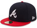 Atlanta Braves New Era Navy/Red Home Authentic Collection On-Field 59FIFTY Fitted Hat for Men product image 1, provided for