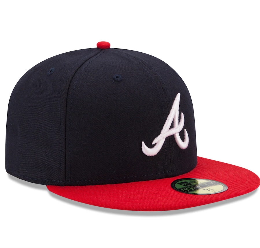 Atlanta Braves New Era Navy/Red Home Authentic Collection On-Field 59FIFTY Fitted Hat for Men product image 3, provided for